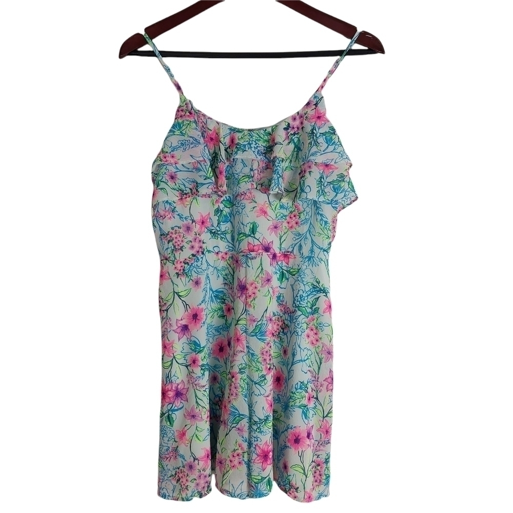 Candies‎ VTG Y2K Romper Floral Babydoll Ruffled Spaghetti Strap Shorts Size 11